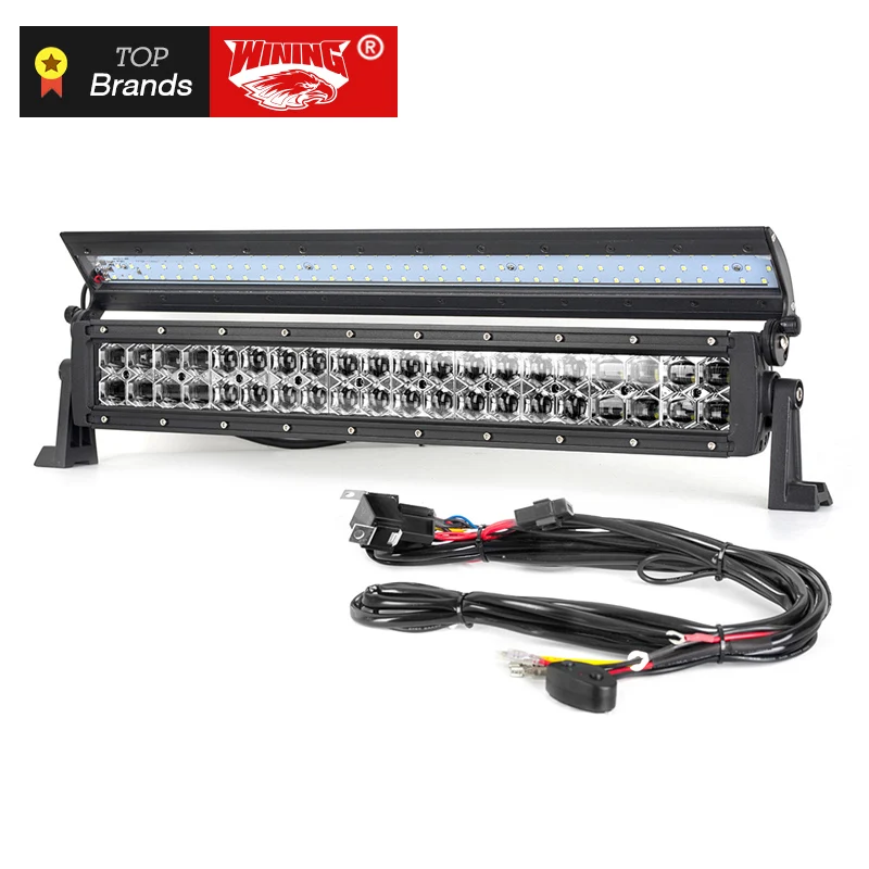 

WINING New 6D Flip cover Double Row LED Light Bar for Offroad Car 4WD Truck Trailer 4x4 SUV ATV Spot Flood Combo LED Work Light
