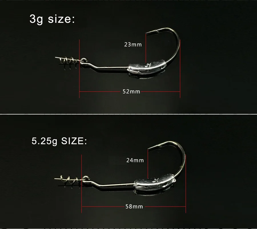 25 шт. офсетные рыболовные крючки, свинцовые Утяжеленные приманки из свинца, головная рукоятка с ложкой, мягкие приманка «Червь», крючок с Tacke Box 2g-7g