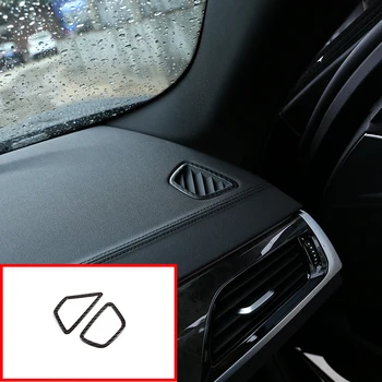 

For BMW 5 Series G30 2017 2018 2019 Car Accessories Real Carbon Fiber Dashboard Air Conditioning Vent Outlet Frame Trim For LHD