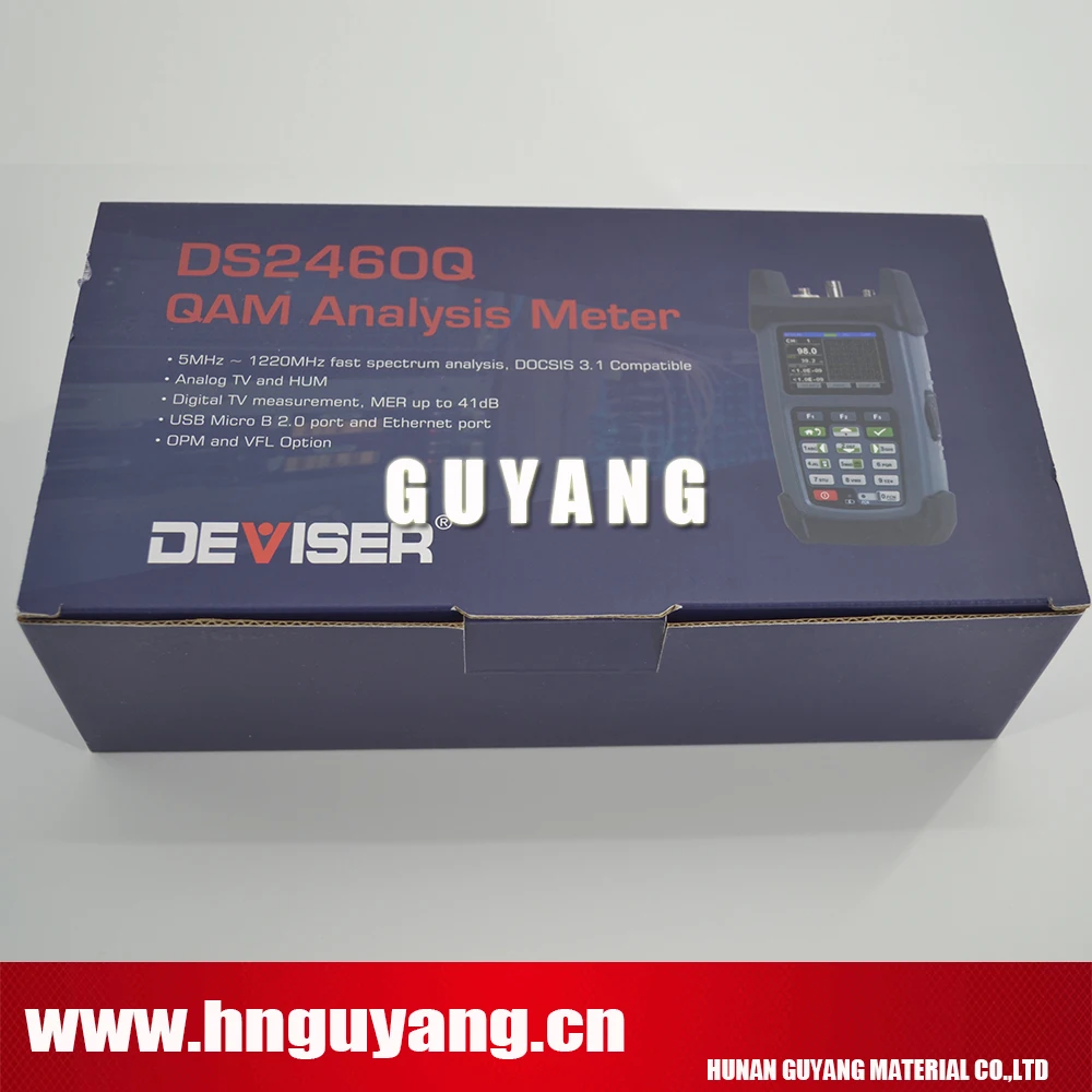 Deviser DS2460Q catv метр QAM анализатор Измеритель уровня сигнала Быстрый спектральный анализ, 5~ 1220 МГц