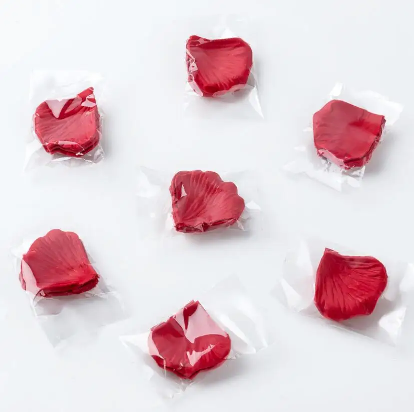 

500pcs Fake Rose Petals Flower Girl Toss Silk Petal Artificial Petals For Wedding Confetti Party Event Decoration H3