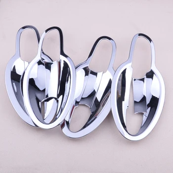 

beler 8pcs Chrome Door Handle Bowl Cover Inserts Exterior Outer Trim Molding Fit for Mazda CX-5 2017 2018 2nd Gen KF