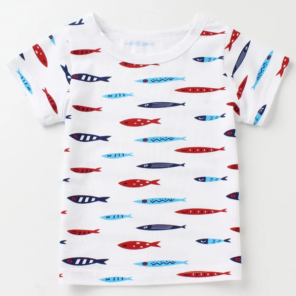 

New Boys T shirts Children Tees Summer 2018 Cartoon Clothes Short Sleeve Tops Baby Cotton Shirts Kids T-shirts for Girls Tshirts