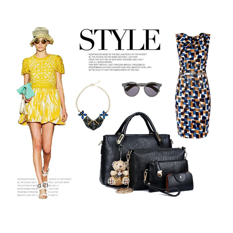 WEIXIER العلامة التجارية النساء حقيبة أعلى-حقائب بيد أزياء سيدة حقيبة كتف طقم حقائب يدوية بو الجلود حقيبة المرأة حقائب 4 قطعة/المجموعة V1-42 WEIXIER العلامة التجارية النساء حقيبة أعلى-حقائب بيد أزياء سيدة حقيبة كتف طقم حقائب يدوية بو الجلود حقيبة المرأة حقائب 4 قطعة/المجموعة V1-42