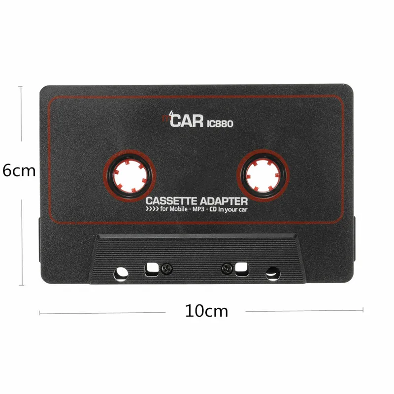 3,5 мм Jack Черный Автомобильный Аудиомагнитола стерео адаптер IC880 для CD MP3/4 AUX высокое качество Кассетный адаптер