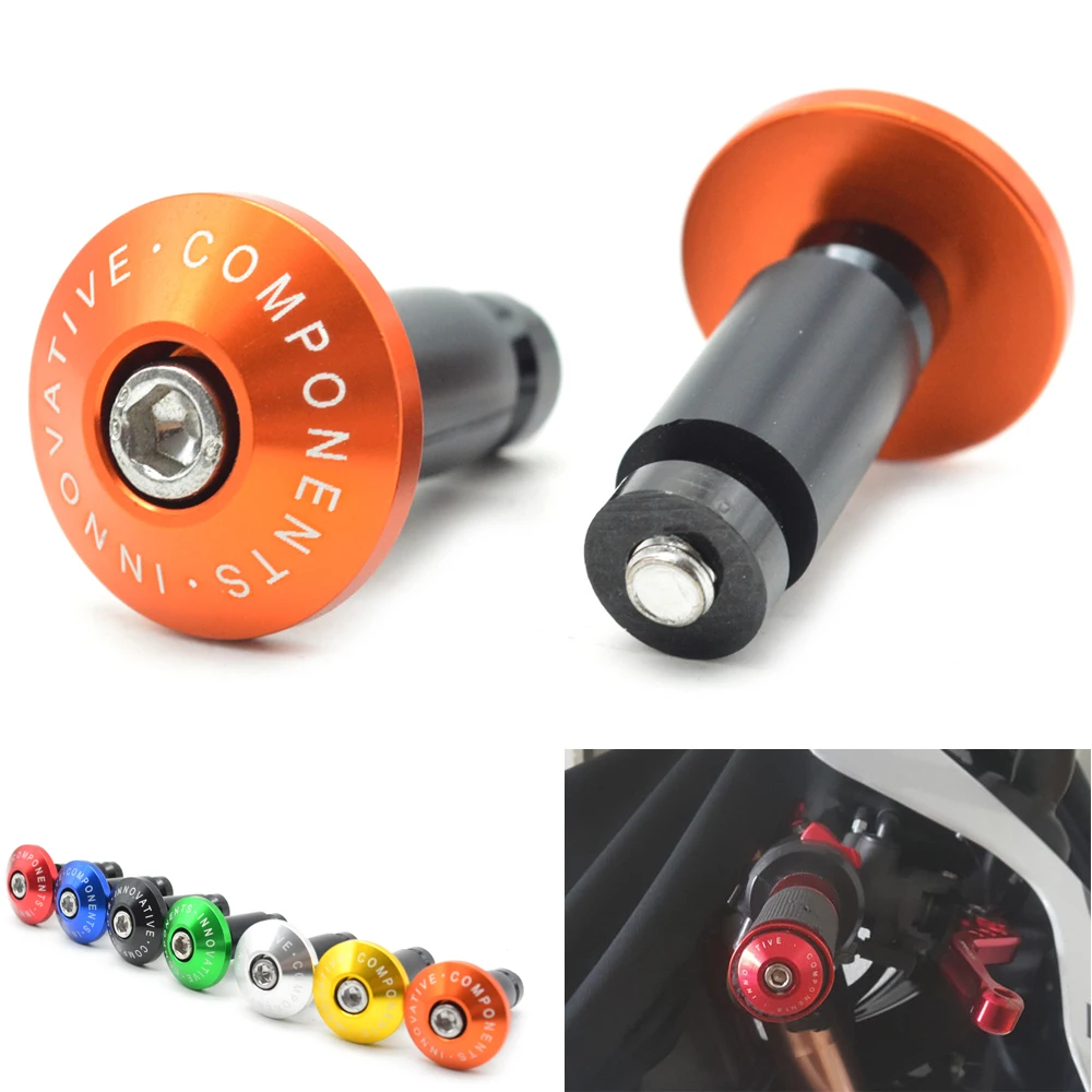

Motocross Hand Bar Ends Handlebar Grips Anti Vibration Silder Plug For yamaha mt09 mt10 mt07 Tmax 500 Tmax 530 KTM RC 125 200