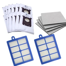 10Pcs Vacuum Cleaner Dust Bags S-Bag And 2Pcs H12 Hepa Filter+4Pcs Motor Cotton Filter Fit For Philips Electrolux Cleaner Fc90 цена 10Pcs Vacuum Cleaner Dust Bags S-Bag And 2Pcs H12 Hepa Filter+4Pcs Motor Cotton Filter Fit For Philips Electrolux Cleaner Fc90 цены онлайн