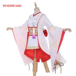 VEVEFHUANG аниме Honkai Impact 3 Yae Сакура кимоно широмуку униформа косплей Женский костюм на Хеллоуин партии Бесплатная доставка