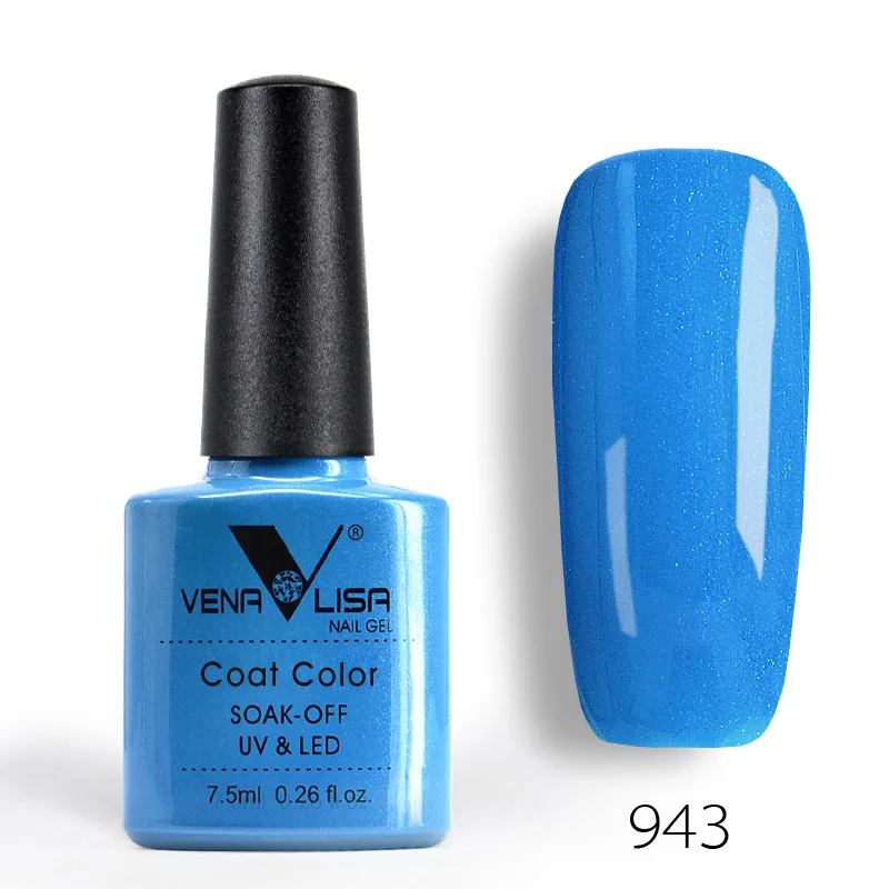 VENALISA, Органический Гель-лак для ногтей, 60 цветов, 7,5 мл, дизайн ногтей canni, спа-салон, сделай сам, впитывается, УФ светодиодный, без запаха, эмальный Гель-лак для ногтей - Цвет: 943