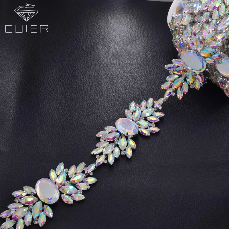wedding dress belt trim crystal ab (2)