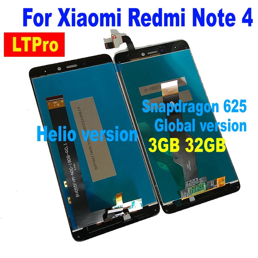 NEW MTK Helio X20 Version Global Version LCD Display Touch Screen Panel Assembly For Xiaomi Redmi