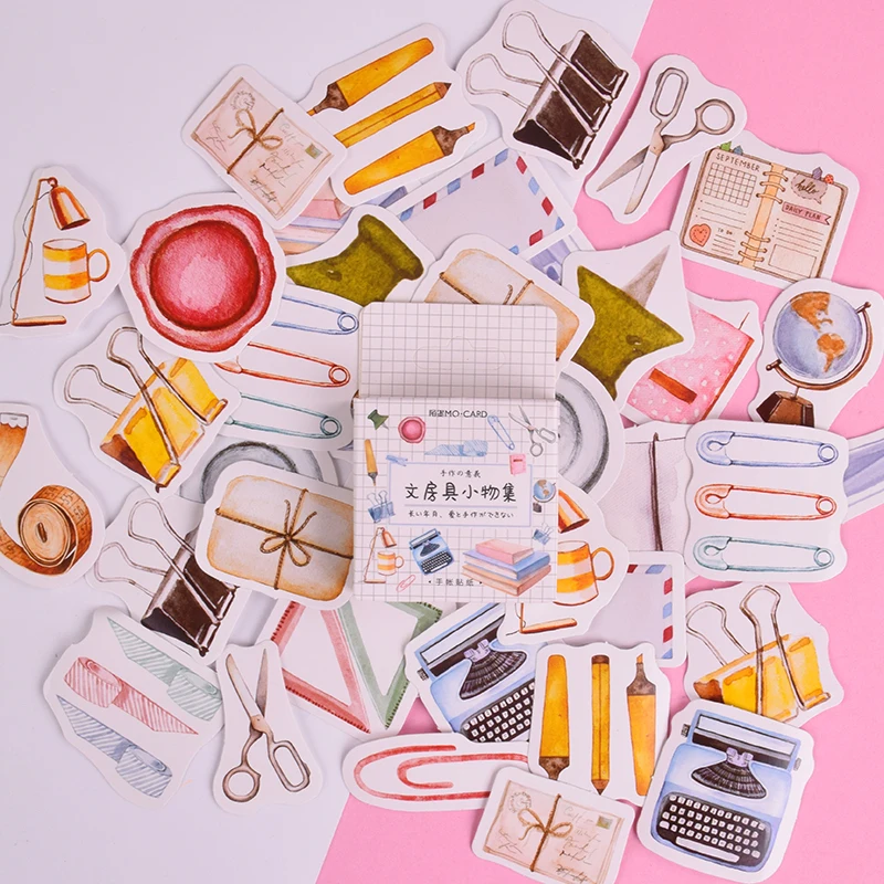 45 pcs/lot New Stationery Life mini paper sticker decoration DIY album