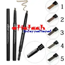 Ems или dhl 500 шт женские водонепроницаемые стойкая черная коричневая карандаш для бровей коричневая ручка для макияжа