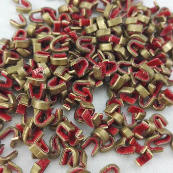 

20Pcs/Lot hunting bow string nocking point fiberglass arrow brass nock points with plastic protective line