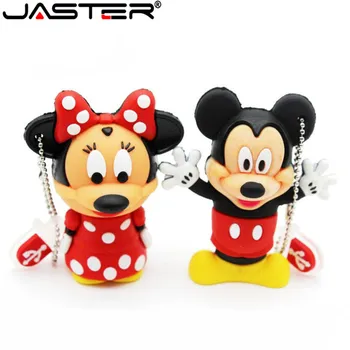 

JASTER Mouse Mickey and Minnie USB Flash Drive pen drive Animal cartoon pendrive 4GB/8GB/16GB/32GB memory stick u disk