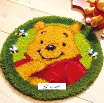 

DIY unfinished crochet carpet locking handsome pooh carpet pictures