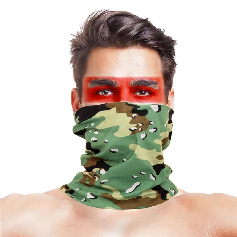 Военные уличные походные шарфы, камуфляжные Ciclismo шарфы, полиэфирные анти-УФ пылевые маски для шеи, маски для лица, походная велосипедная бандана, шарф - Цвет: 023
