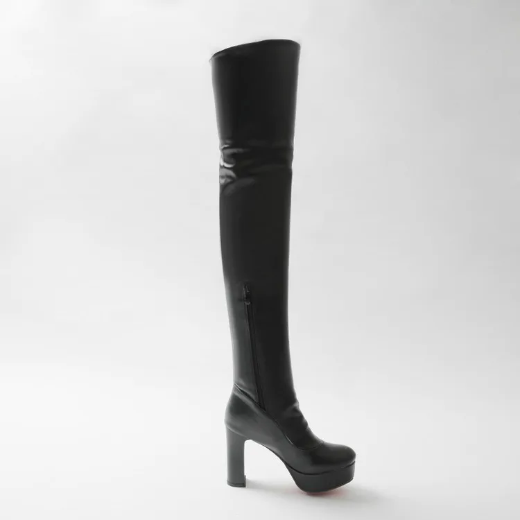 Г., новые зимние сапоги на высоком каблуке элегантные пикантные женские сапоги для отдыха кожаные сапоги на тонком каблуке с круглым носком 8093