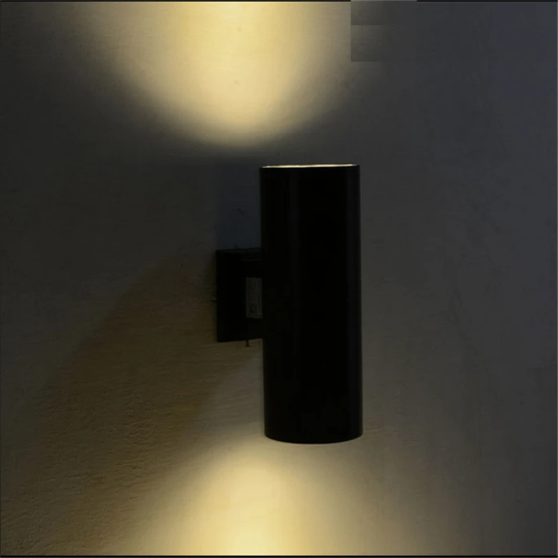 100-240Vac 6W IP65 double side color emitting outdoor surface mounted led wall lamp for fascade ,villa ,porch ,garage