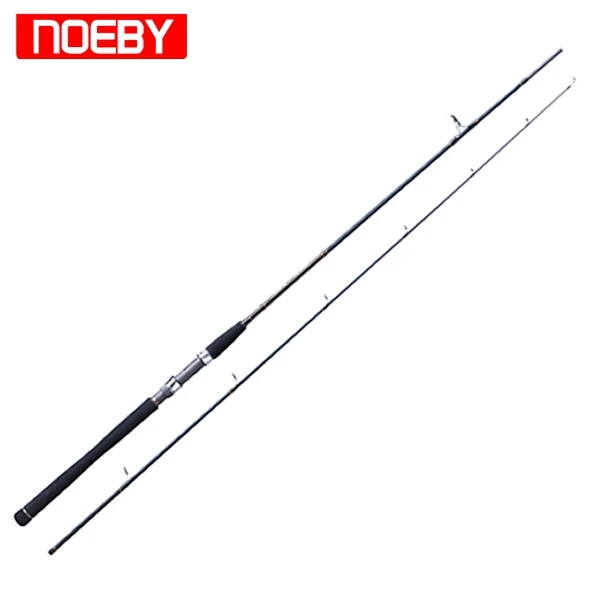 2 Sections Sea Bass Fishing Rod 99 Carbon Spinning Pole FUJI Guides