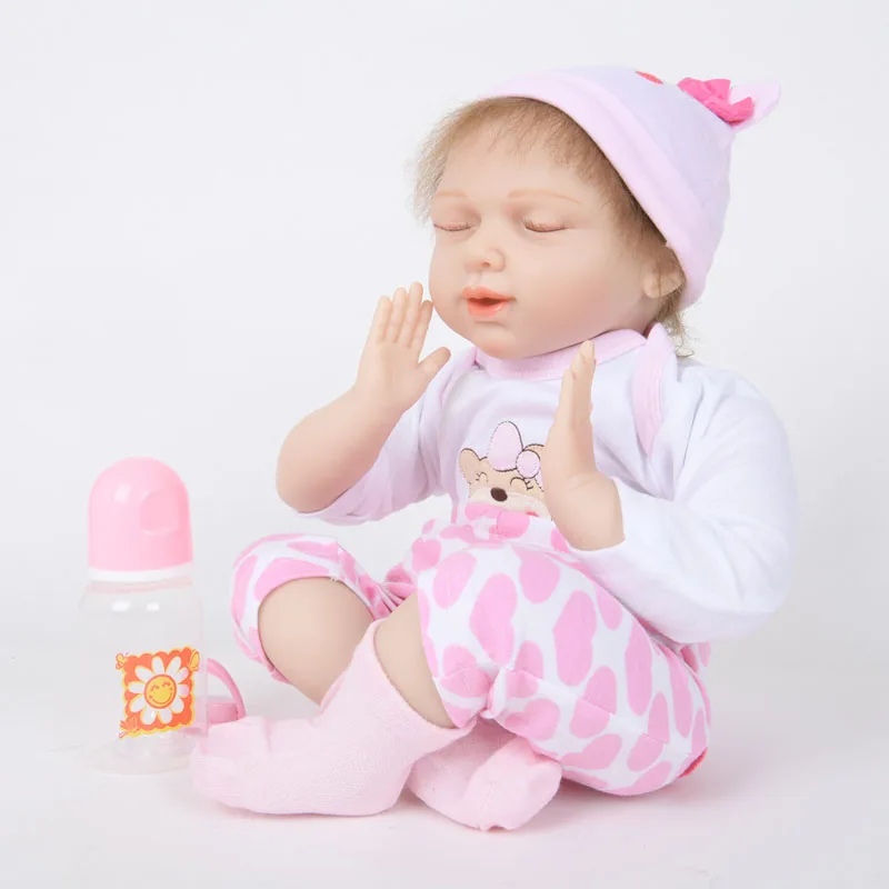 LEOOFU 50 см 20 дюймов подарок на Новый год bebe Кукла реборн игрушки с реалистичной