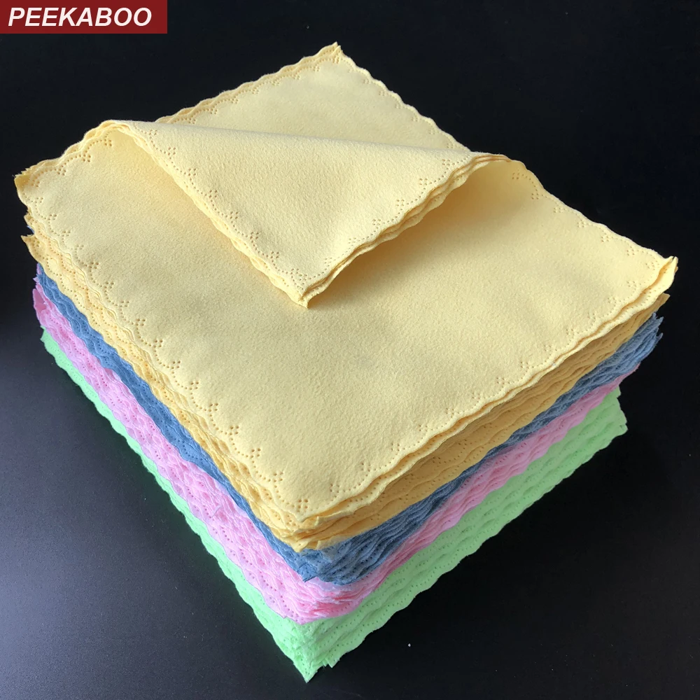 5 Pcs Glasses Cleaning Cloth Double Side Velvet Soft Cleaner Wipe Phone Screen