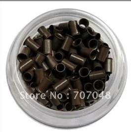 

High quality copper Micro Beads Link 1000 pieces per bottle BROWN COLOR