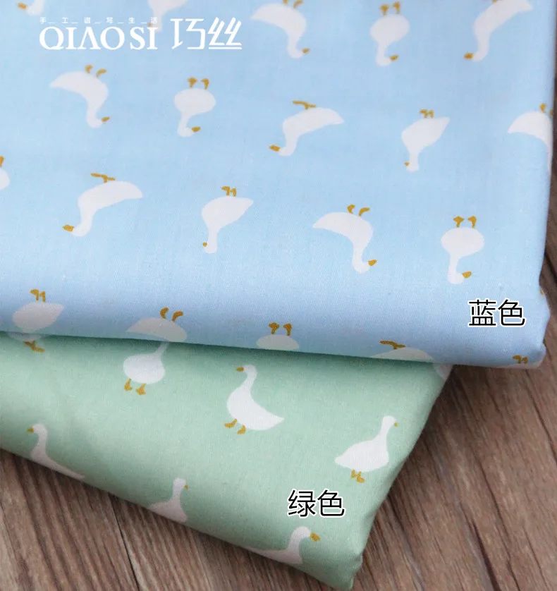 Buy 100*160cm printed duck 100 cotton fabric baby quilt cotton fabric DIY