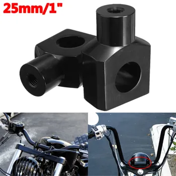 

2pcs Black Aluminum Universal Motorcycle 25mm 1" Handlebar Risers Clamp For Harley for Suzuki for Yamaha