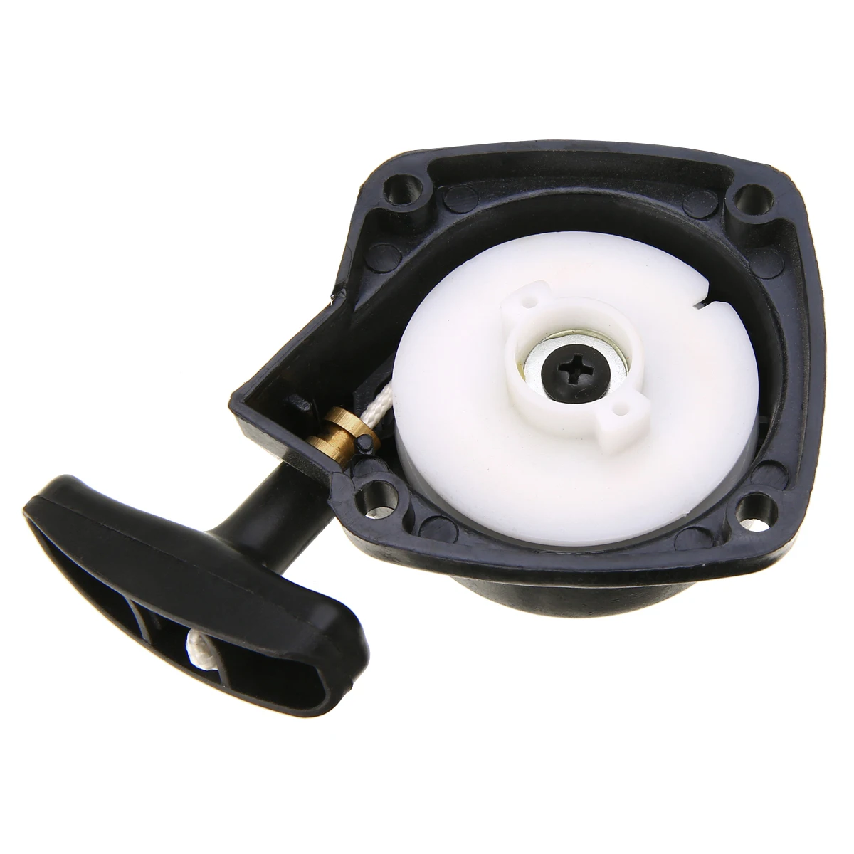 Recoil Pull Starter Universal Strimmer Pull Starter for Lawn Mower Replacement Parts Black 11x8.5x3cm