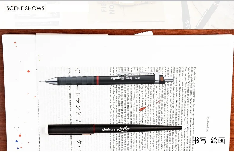 Rotring 0,5 мм/0,7 мм/1,0 мм/0,35 мм механический карандаш Tikky черный держатель ручки автоматический карандаш Карандаш для рисования