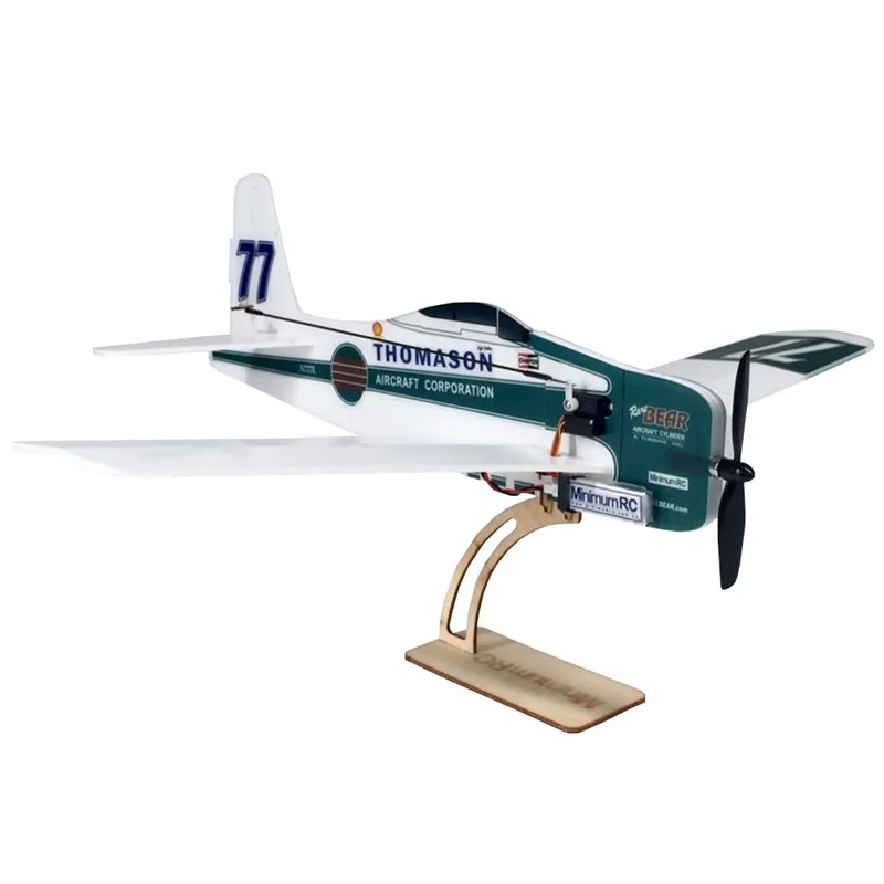 

2018 NEW MinimumRC F8F Rare Bear Backyard Fighter Series 360mm Wingspan KT Board Mini RC Airplane KIT With 720 Coreless Motor