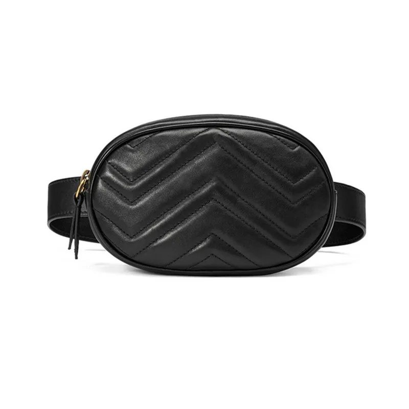 

2018 Design multi-function new Chain Bags Luxury PU Waist Packs Leather Women Waist Bags New Fashion Brand Women Shoulder Bags