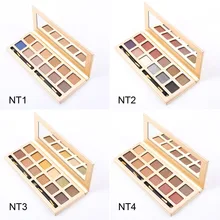 

12 Colors 4 Styles Waterproof Makeup Eyeshadow Palette Eye Shadow Natural Shimmer Makeup Nude Matte Eyeshadow Powder Palette