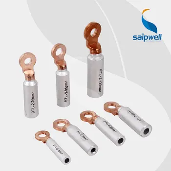 

5pcs/ lot DTL Type 120mm2 Copper-Aluminium Wire Connector / Bimetallic Compresssion Lug Cu-Al Wire Terminal (DTL-2-120)