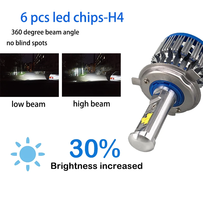Автомобильные фары Meetrock H4 LED H7 H8 H11 H1 70 Вт 7000lm противотуманные 6000 К белый свет nenon 12