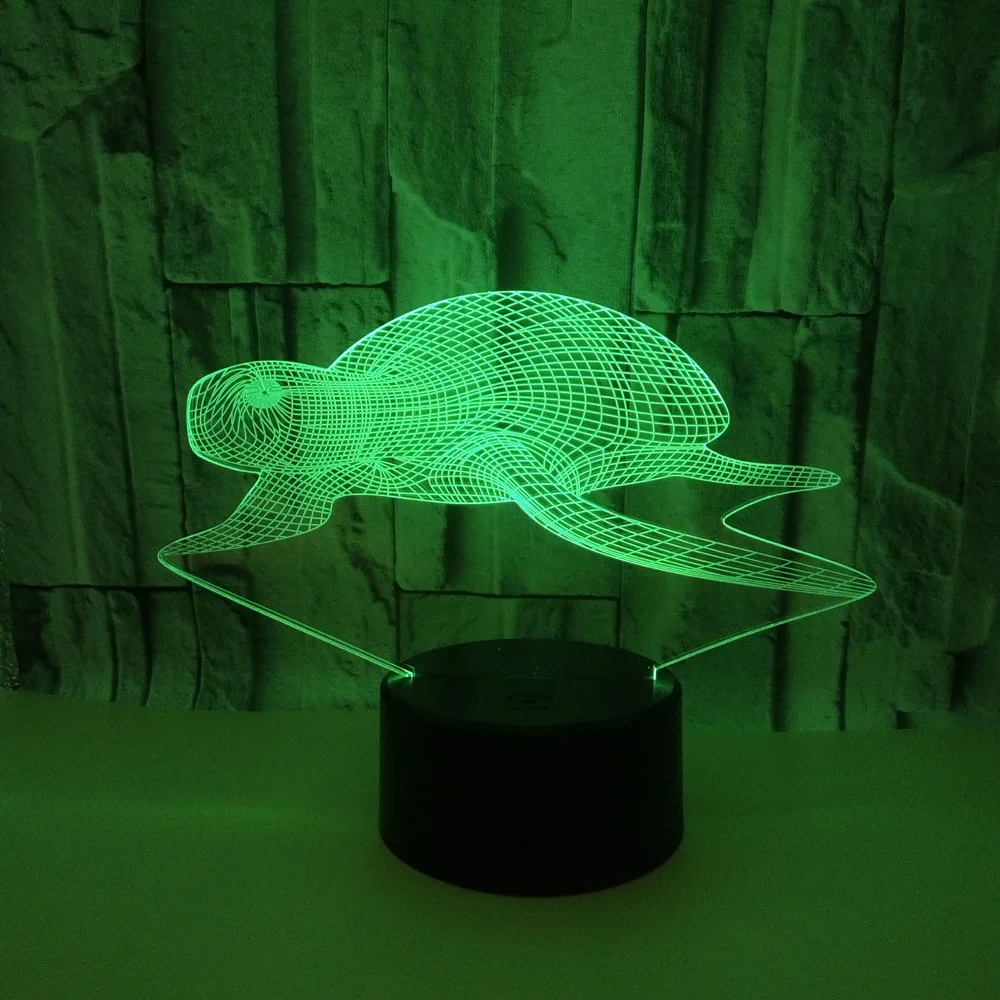 

3D LED Night Light Sea Turtle Tortoise with 7 Colors Light for Home Decoration Lamp