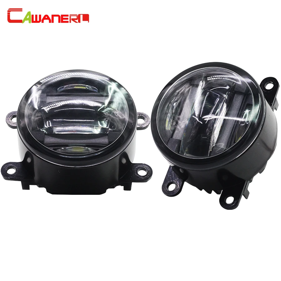 

Cawanerl 2 X Car LED Right + Left Fog Light DRL Daytime Running Lamp For Nissan Armada Pathfinder R51 Navara D40 Note E11