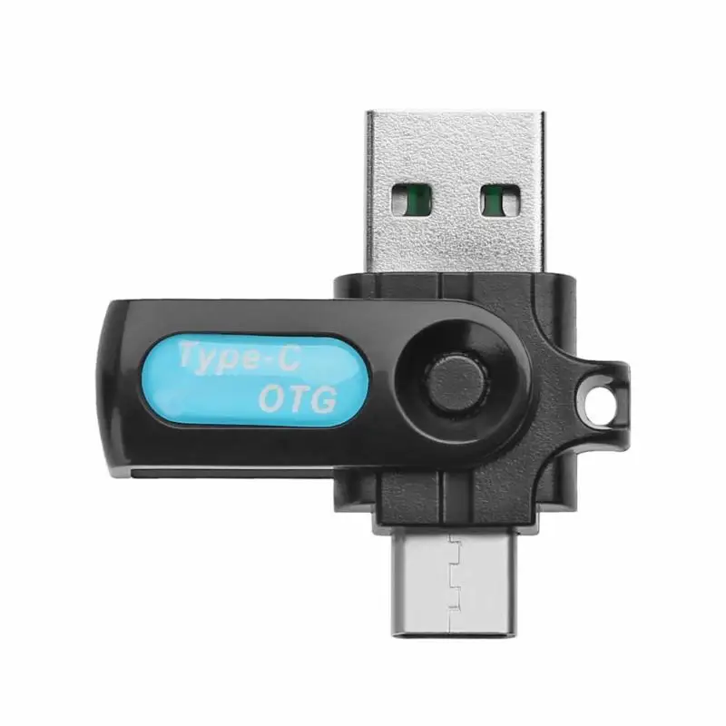 Портативный 2 в 1 type-C USB телефон U Диск высокоскоростной адаптер type-C кардридер TF SD карта многофункциональная конверсионная головка