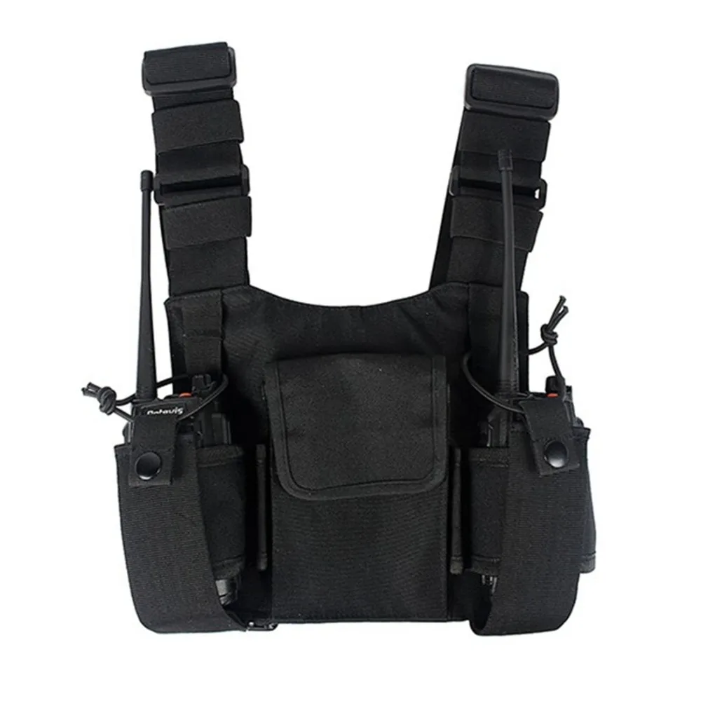 R-dio-Abbree-Chest-Harness-Peito-Pacote-Frente-Bolsa-Holster-Rig-Colete-Peito-Bag-para-Motorola__