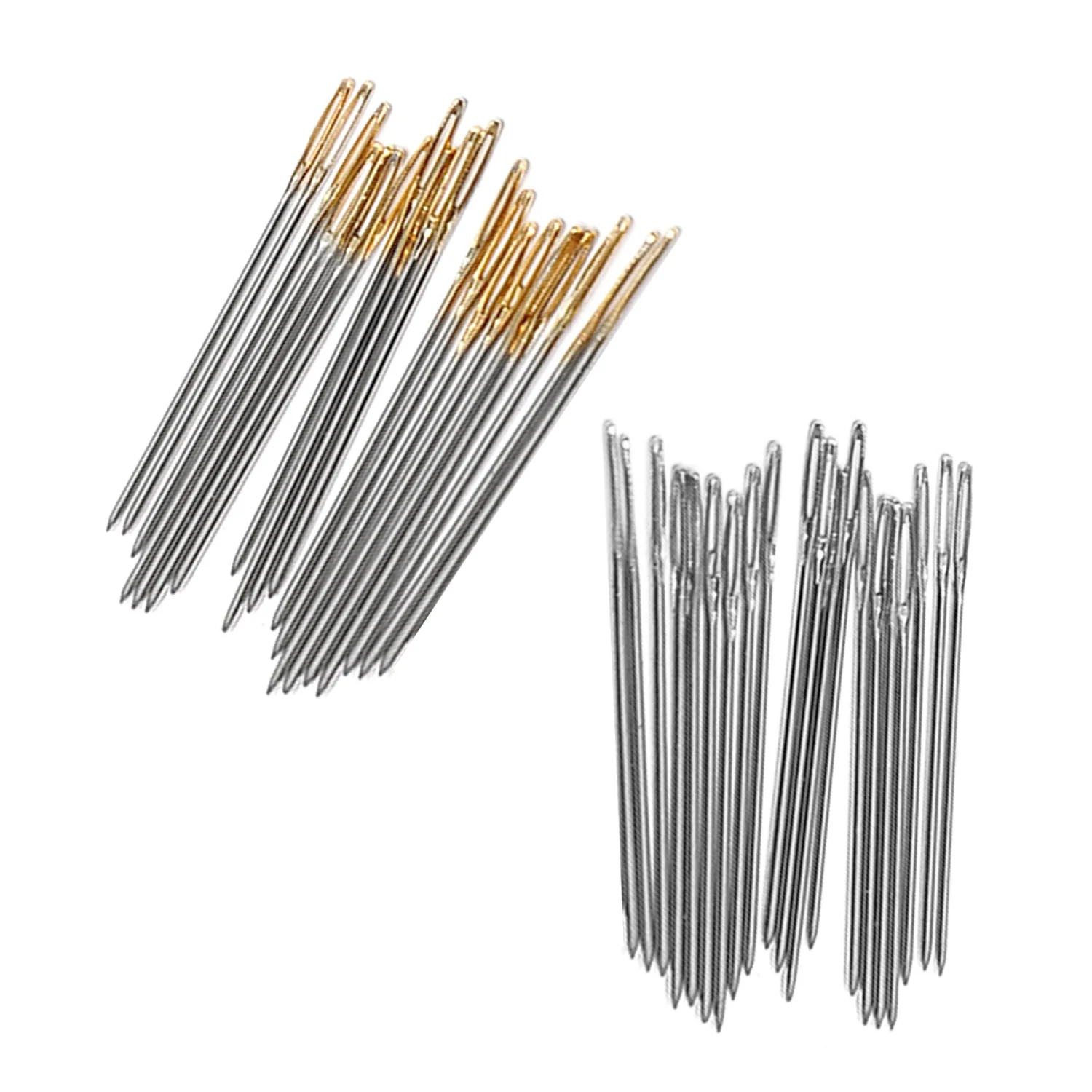 

100 PCS Steel Embroidery Cross Stitch Hand Needles Tool Smooth Sturdy Embroidery sewing kit Accessory Size 24 for 11CT 3 Strand