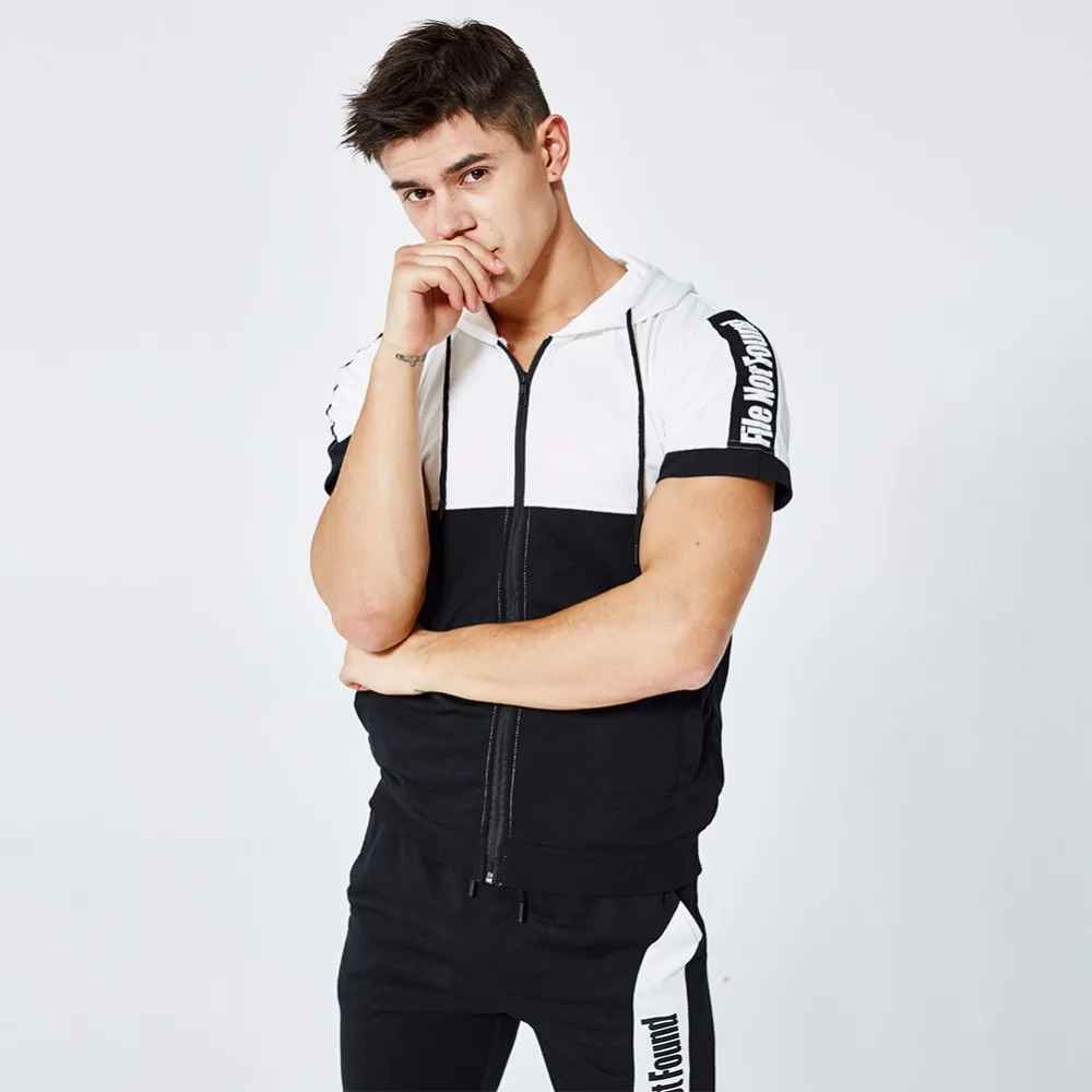 Мужской спортивный костюм Moleton Masculino повседневный на молнии с капюшоном и