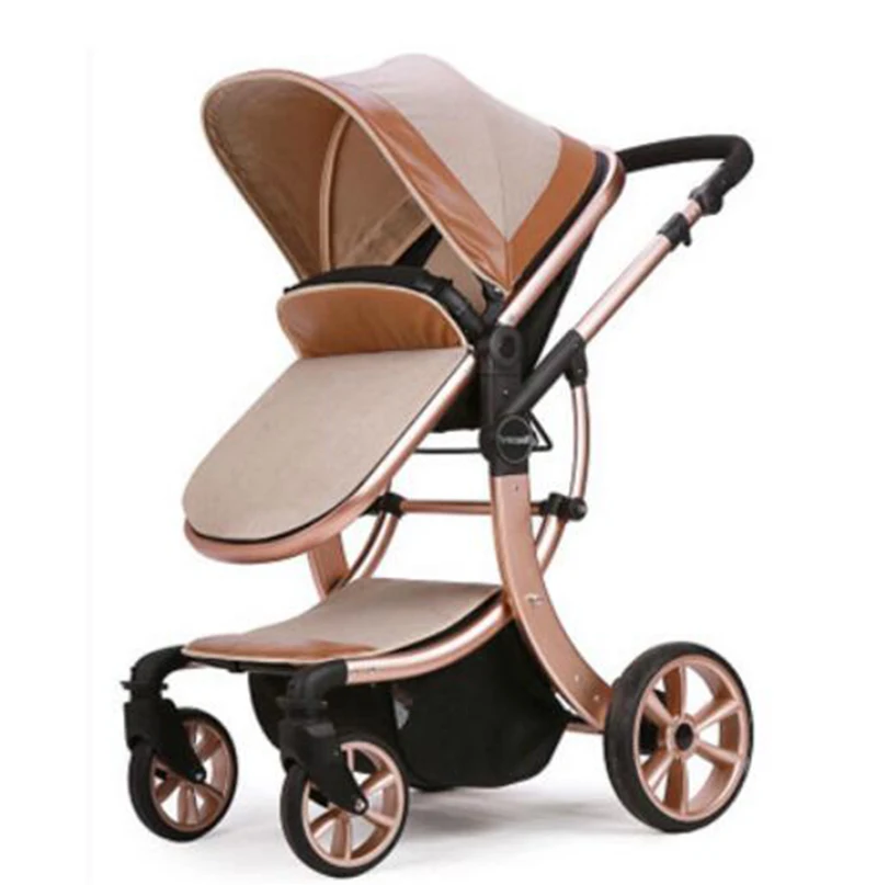 Russian free shipping baby carts high landscape can sit lie folding