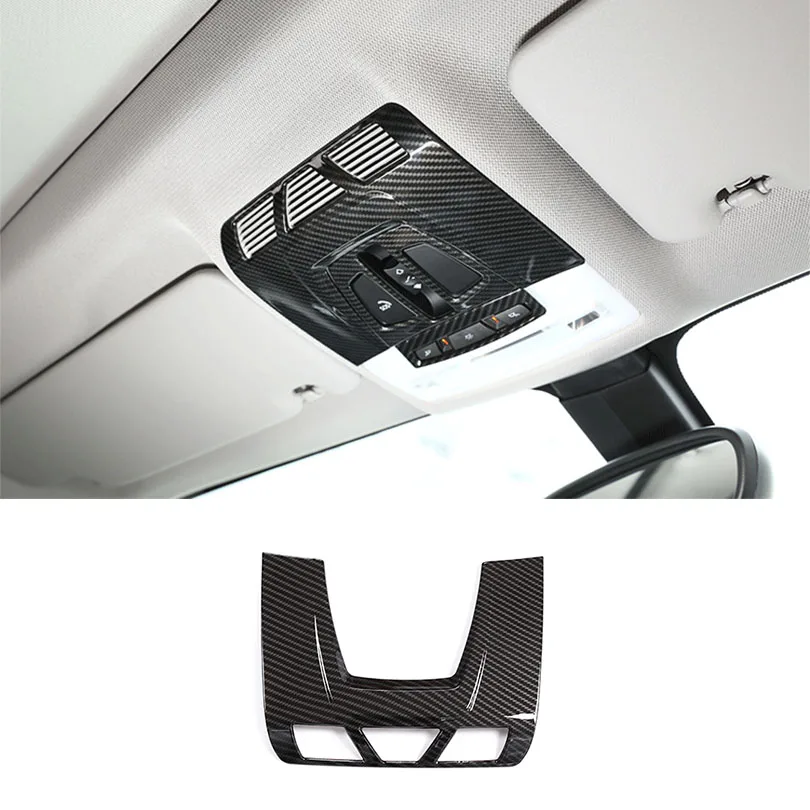 Car Styling ABS Plastic Carbon Fiber Front Reading Lamp
