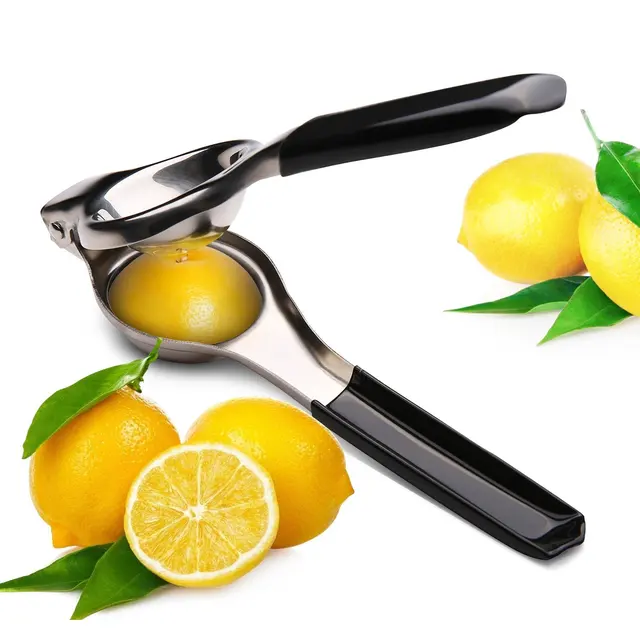 Lemon Squeezer Stainless Steel Lime press juice extractor with Silicon