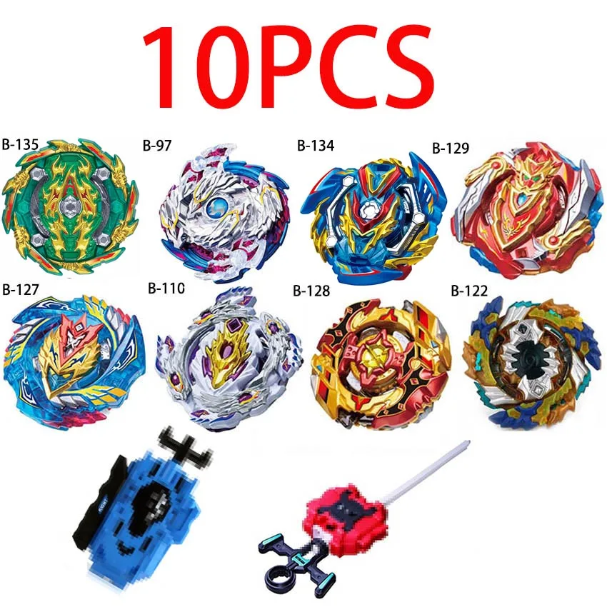 Новые пусковые устройства Beyblade Toupie Bayblades металлические черные пусковые установки bey blade Bey blade игрушки для детей - Цвет: 10pcs