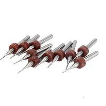 

10Pcs/set 0.8mm Carbide CNC/PCB End Mill Endmill Engraving Bits for Milling Machine