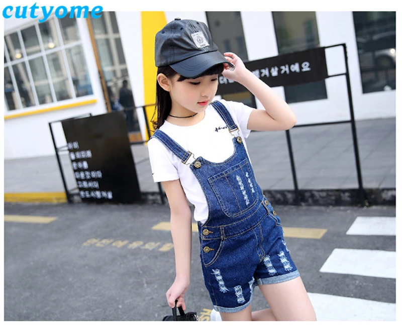 teenage girls denim shorts set11