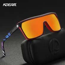 KDEAM, новинка, негабаритный щит, солнцезащитные очки, мужские, поляризационные и UV400, защита от солнца, очки для женщин, Ретро стиль, большие размеры, очки KD803