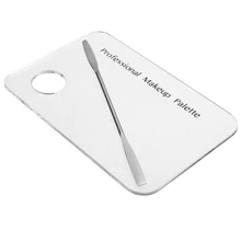 Лопаточка из нержавеющей стали, палитра, косметика для нейл-арта основа, Смешивание набор инструментов